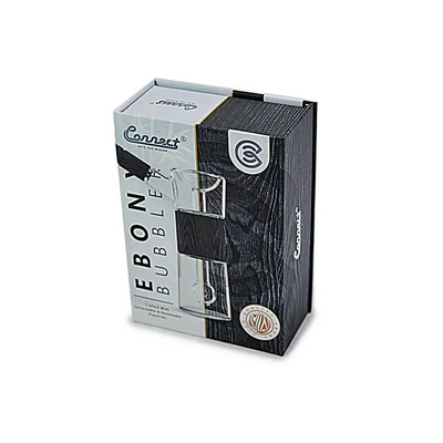 Ebony bubble eye massager box from Connect Wood Collection with hand-blown glass design