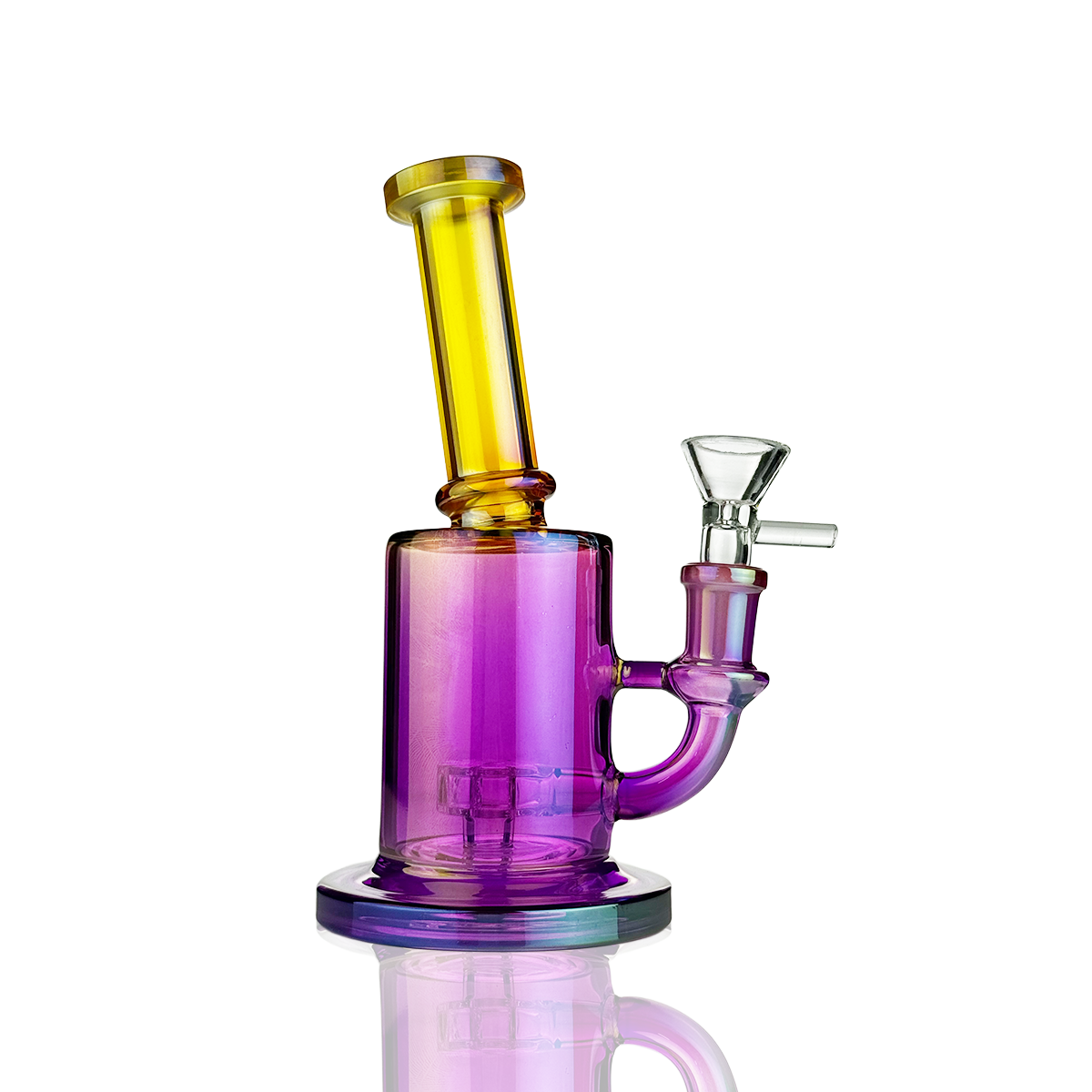 Lustrous 7-Inch Electroplated Shower Perc Water Pipe