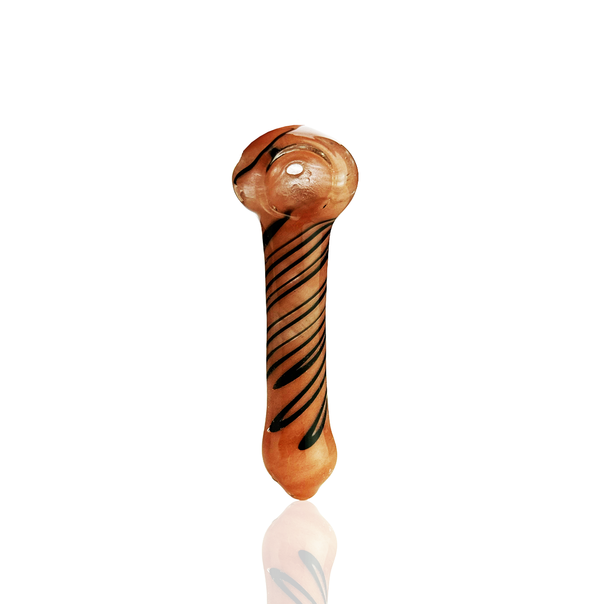 Artisan Spiral Frit Glass Hand Pipe