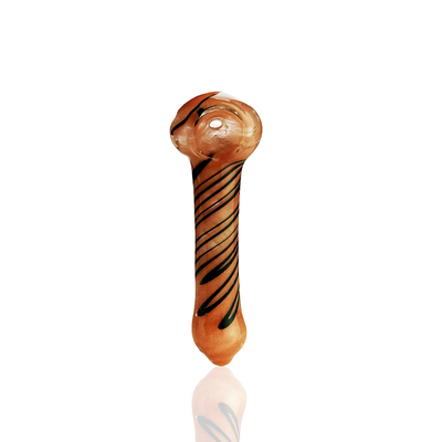 Artisan Spiral Frit Glass Hand Pipe