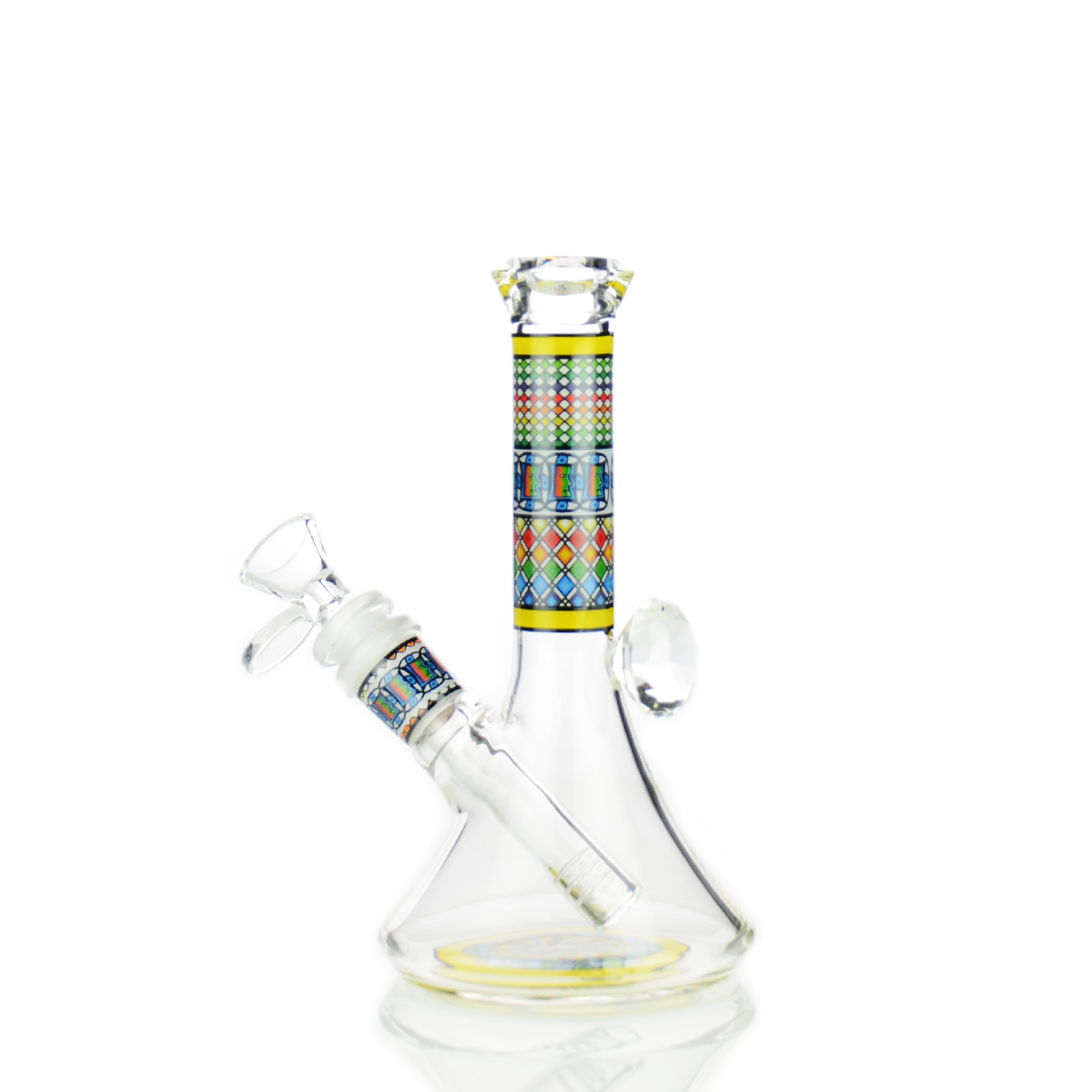 8-inch Diamond Beaker Water Pipe with 14mm Bowl