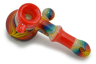 Vibrant Dichro Wig Wag Glass Hammer Bubbler