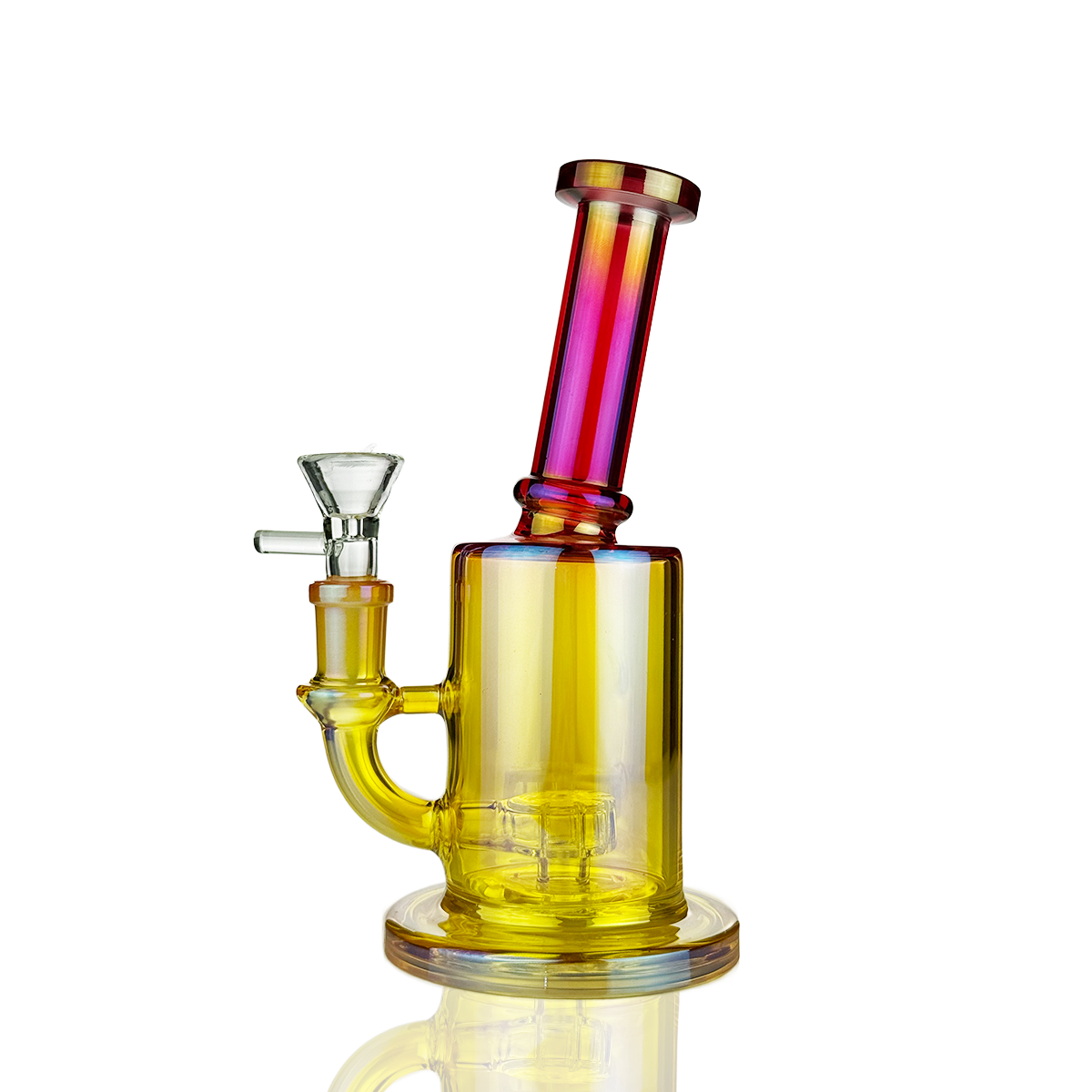 Lustrous 7-Inch Electroplated Shower Perc Water Pipe