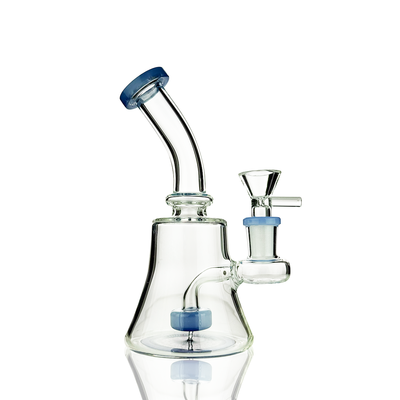 Compact 6-Inch Glass Water Pipe with 14mm Bowl