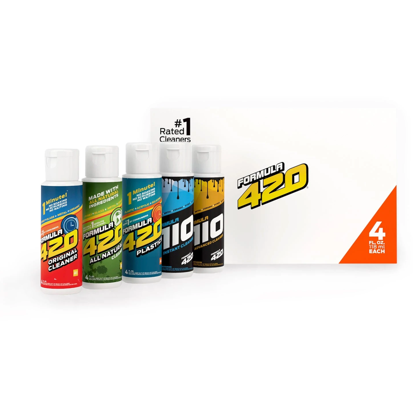 Premium Cleaner Set - Formula 420, 710, Bling - 6 Pack