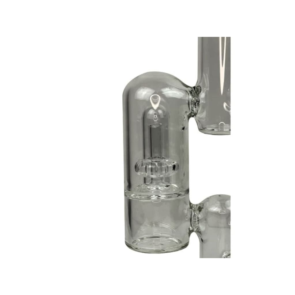 Glass percolator attachment for Rocket Ship Style Glass Water Pipe with Dual Showerhead Perc
