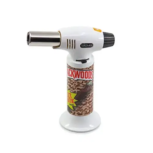Deez nutz torches premium lighter with blackwood body and leopard print
