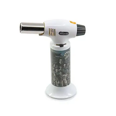 Deez nutz torches premium lighter with grayscale portrait design