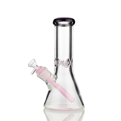 Vivid Slime Green Beaker Water Pipe – 9mm Glass