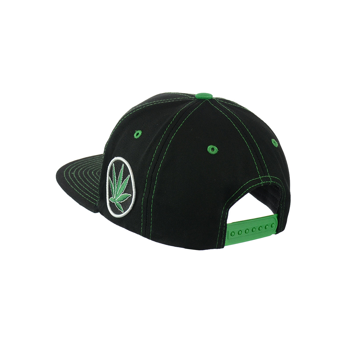 Good Vibes Embroidered Cotton Snapback Cap