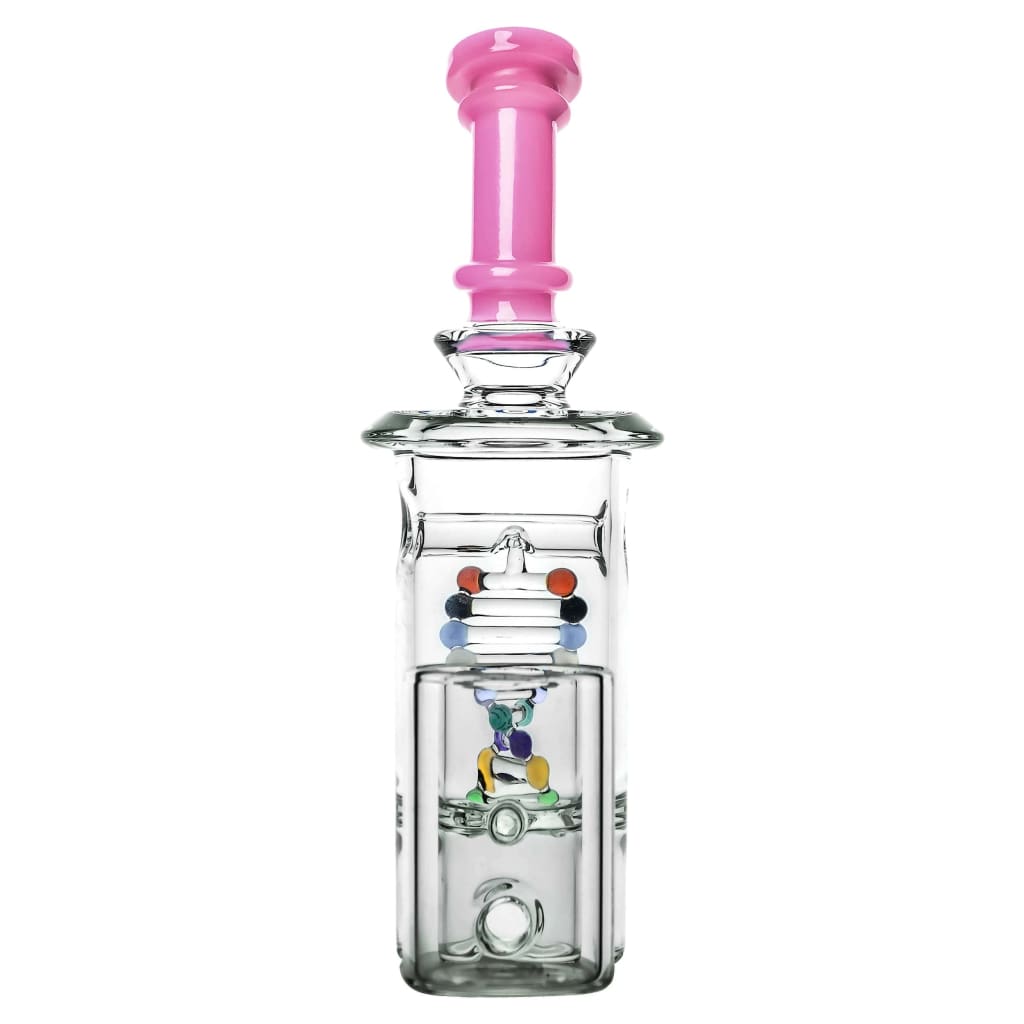 DNA Proxt Glass Dab Rig with Spider Web Perc and Pink Mouthpiece