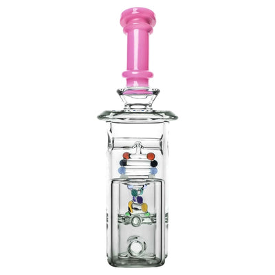 DNA Proxt Glass Dab Rig with Spider Web Perc and Pink Mouthpiece