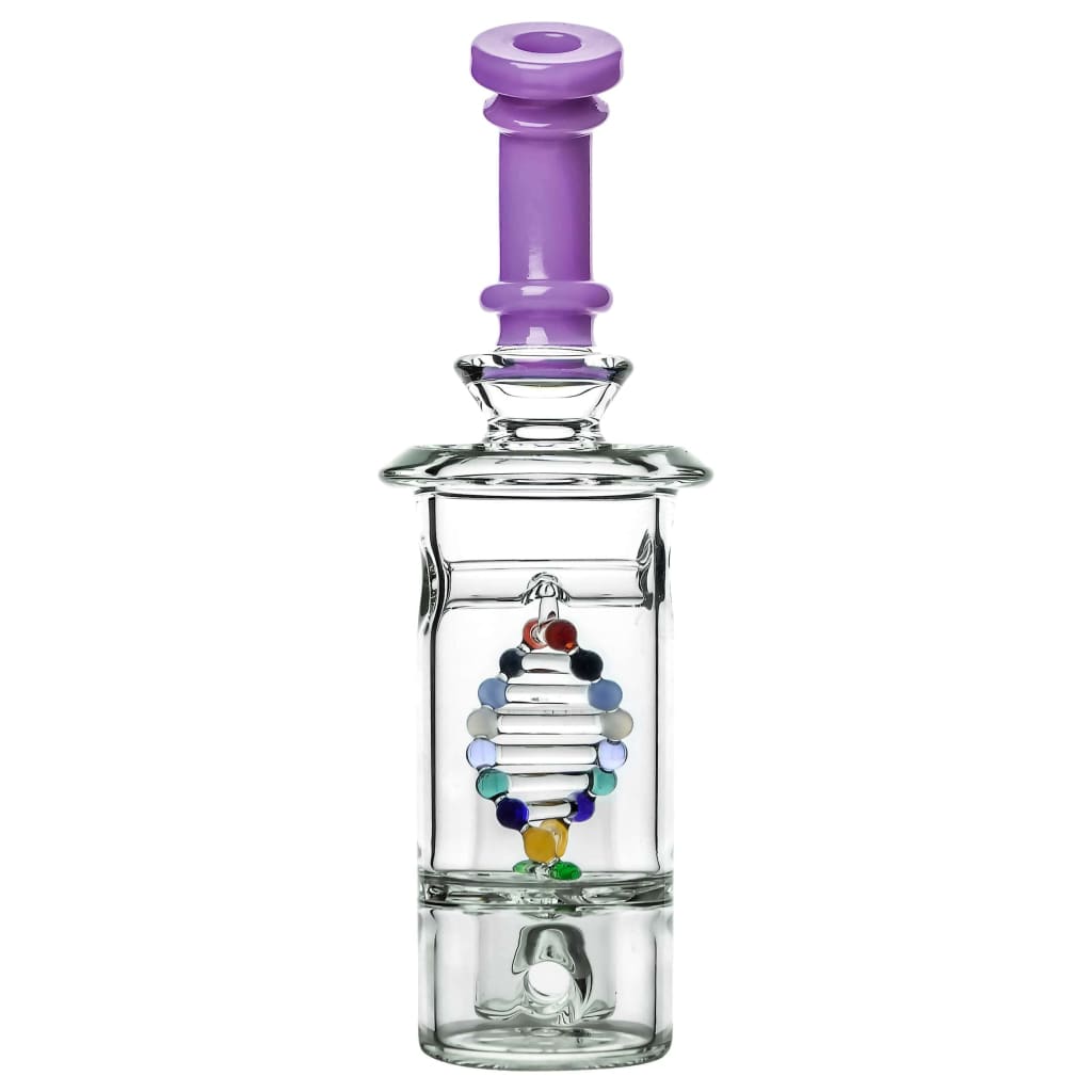 DNA Proxt Glass Dab Rig with Spider Web Perc and DNA Helix Design
