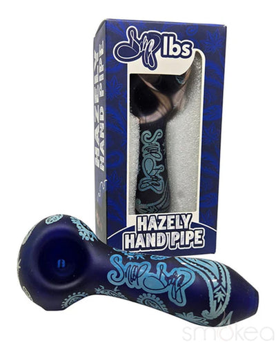 Hazely Glass Spoon Pipe with Paisley Detail