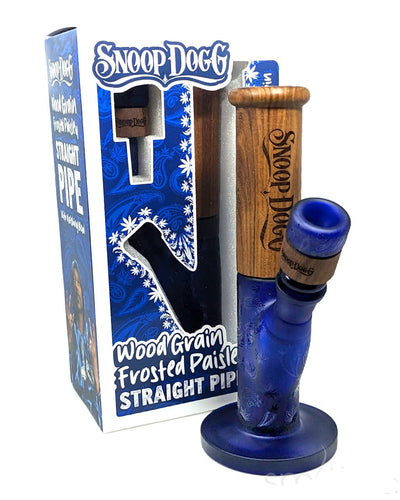Snoop Dogg Frosted Paisley Straight Tube Bong