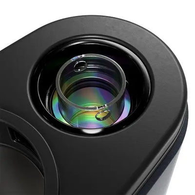 Black Dr Dabber Switch 2 electric dab rig with iridescent glass insert