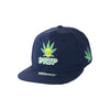 Drip Leaf Embroidered Snapback Hat 100% Cotton on Sale