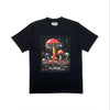 Drippy Mushroom Half Sleeve T-shirt Printed - 93% Cotton 7%