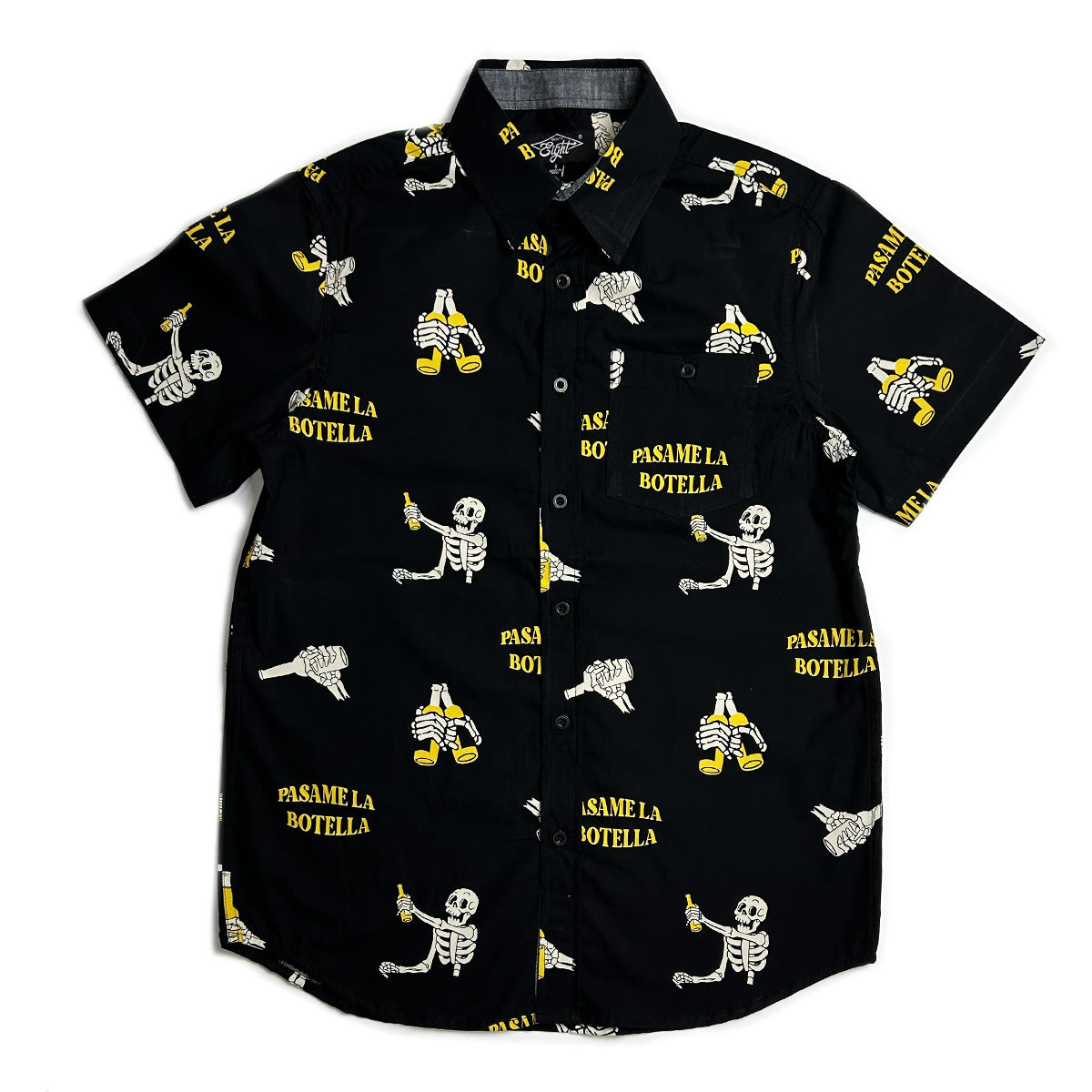 Pasame La Botella Woven Cotton Shirt