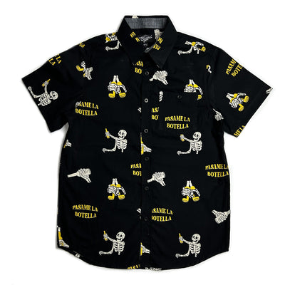 Pasame La Botella Woven Cotton Shirt