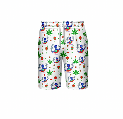 Alien White Polyester Shorts Pack - 5 Sizes