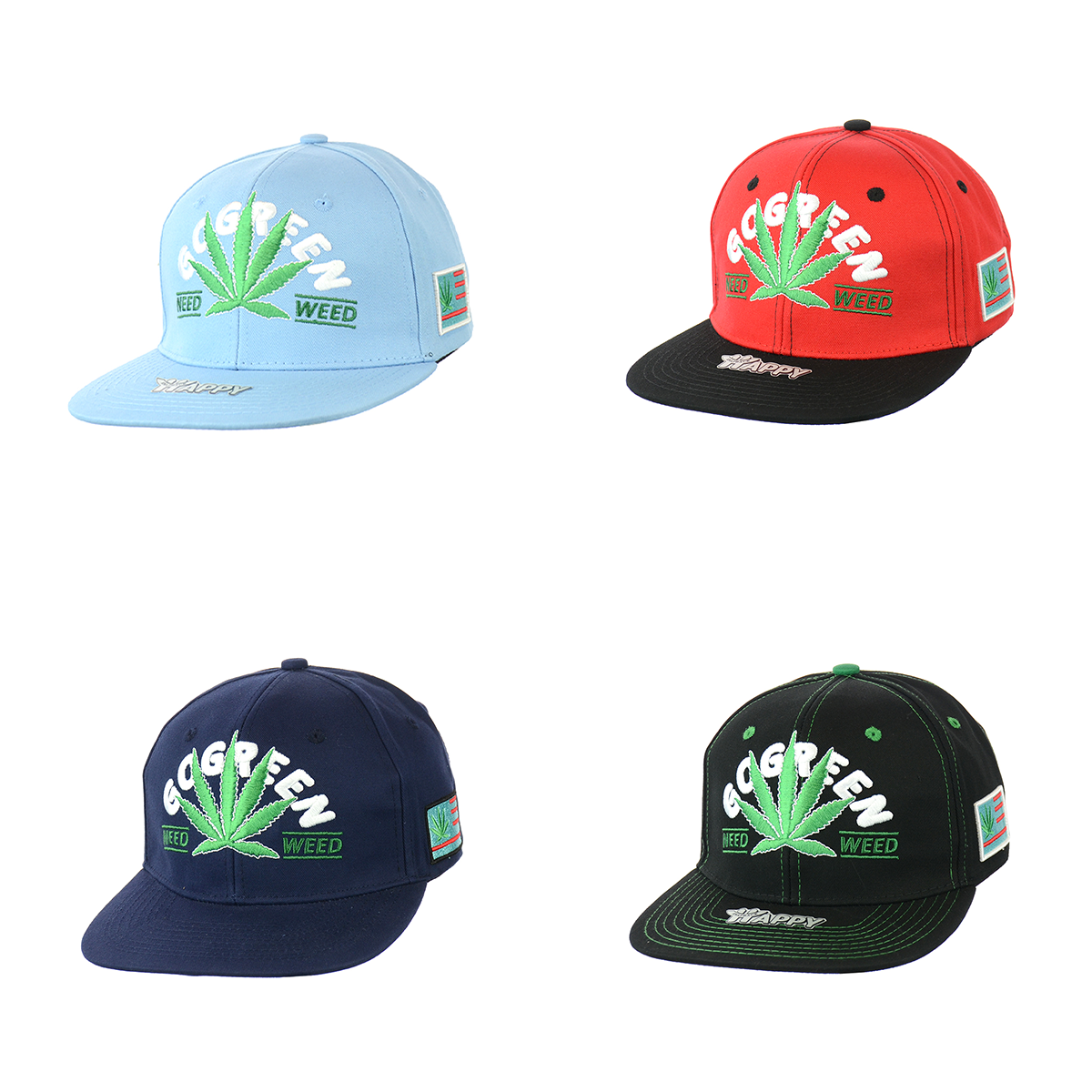 Sustainable Leaf Design Snapback Hat