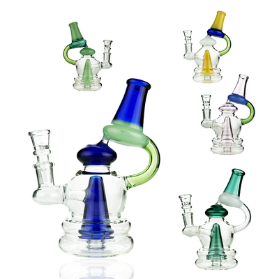 7-Inch Recycler Water Pipe with 14mm Bowl