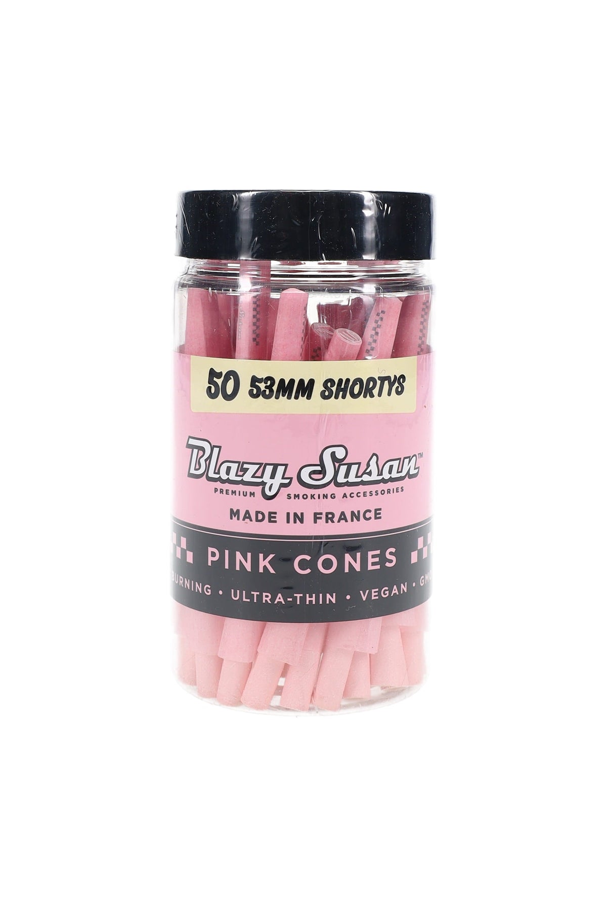 Blazy Susan Shorty Pre-Rolled Cones – 53 mm – 50-Count Jar – image 1