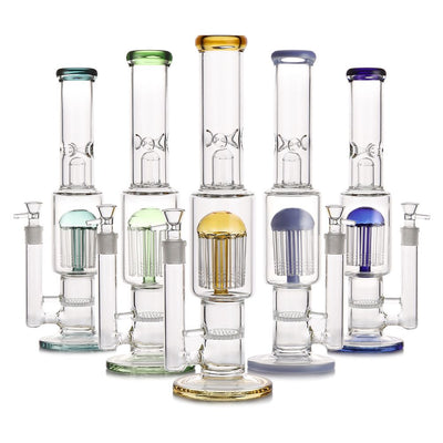 Tree Honey Glass Water Pipe 16-Inch