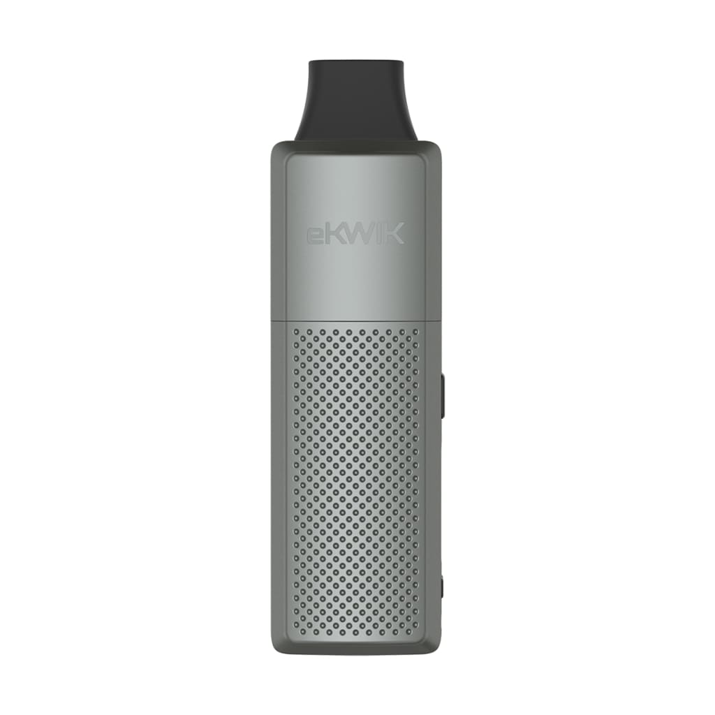 Ekwik Sunakin dry herb vape pen with matte silver finish for trendy smokers