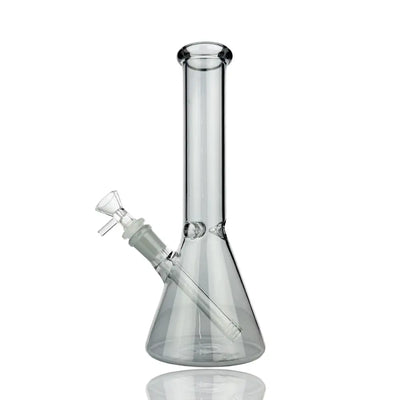 10-inch electroplated beaker water pipe with clear glass bong design