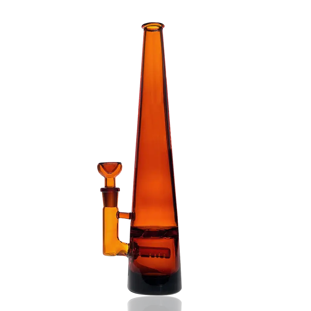 Elevate Jane Chroma Mimi amber glass hand pipe with conical shape