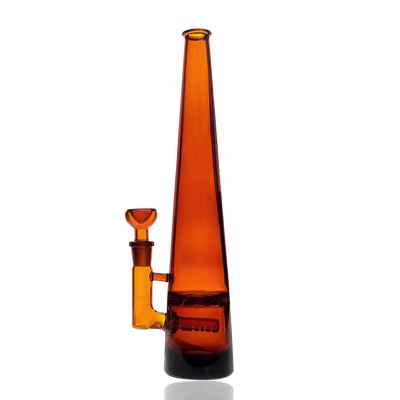 Elevate Jane Chroma Mimi amber glass hand pipe with conical shape