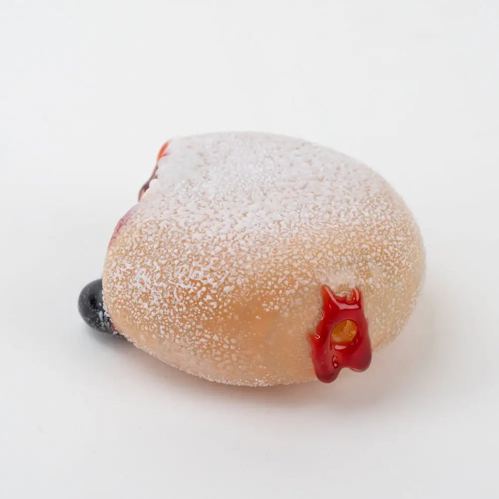 Empire Glassworks Jelly Donut glass hand pipe with pink glazed donut design