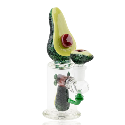 Empire Glassworks Mini Dab Rig with detailed avocado design