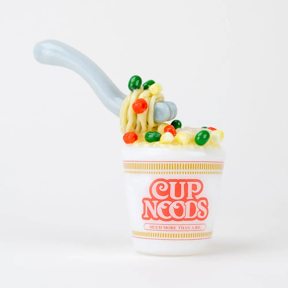 Empire Glassworks Mini Dab Rig Fork and Noods with Cup Noodles