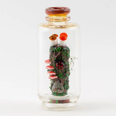 Empire Glassworks Peak Attachment with miniature redwood forest scene
