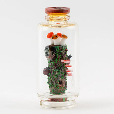 Empire Glassworks Peak Attachment Renew the Redwood glass pipe with forest design