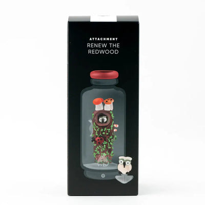 Empire Glassworks Peak Attachment with miniature redwood forest in jar