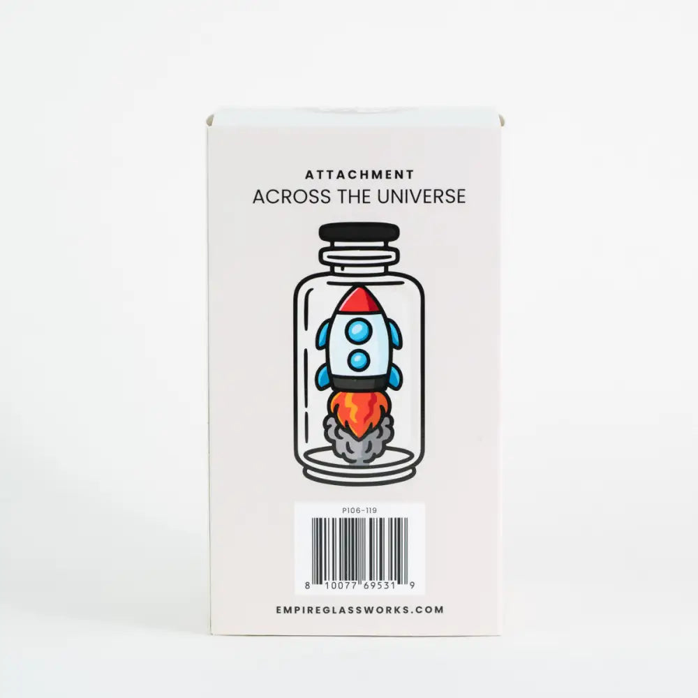 Empire Glassworks Peak Attachment Rocket Ship in jar