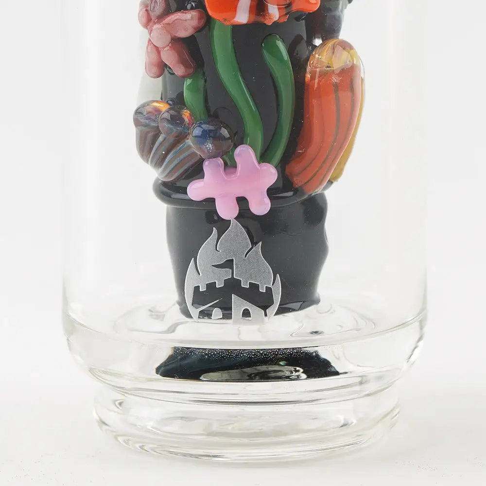 Empire Glassworks Peak Attachment Save the Seas hand-blown bong