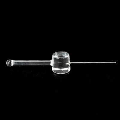 Empire Glassworks Poker Wand clear glass hand pipe with metal stem