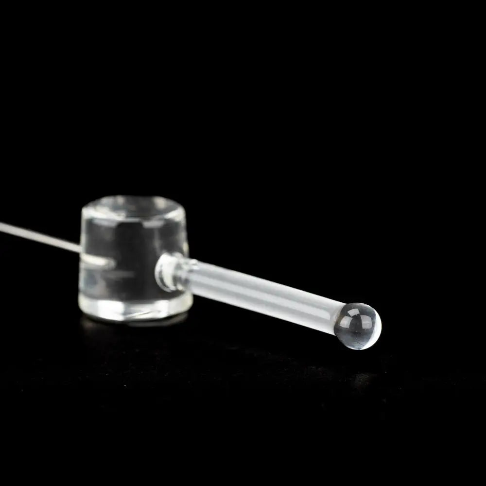Empire Glassworks clear glass poker wand hand pipe with pipette tip