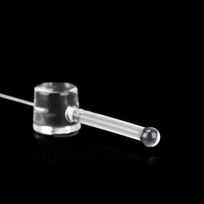 Empire Glassworks clear glass poker wand hand pipe with pipette tip