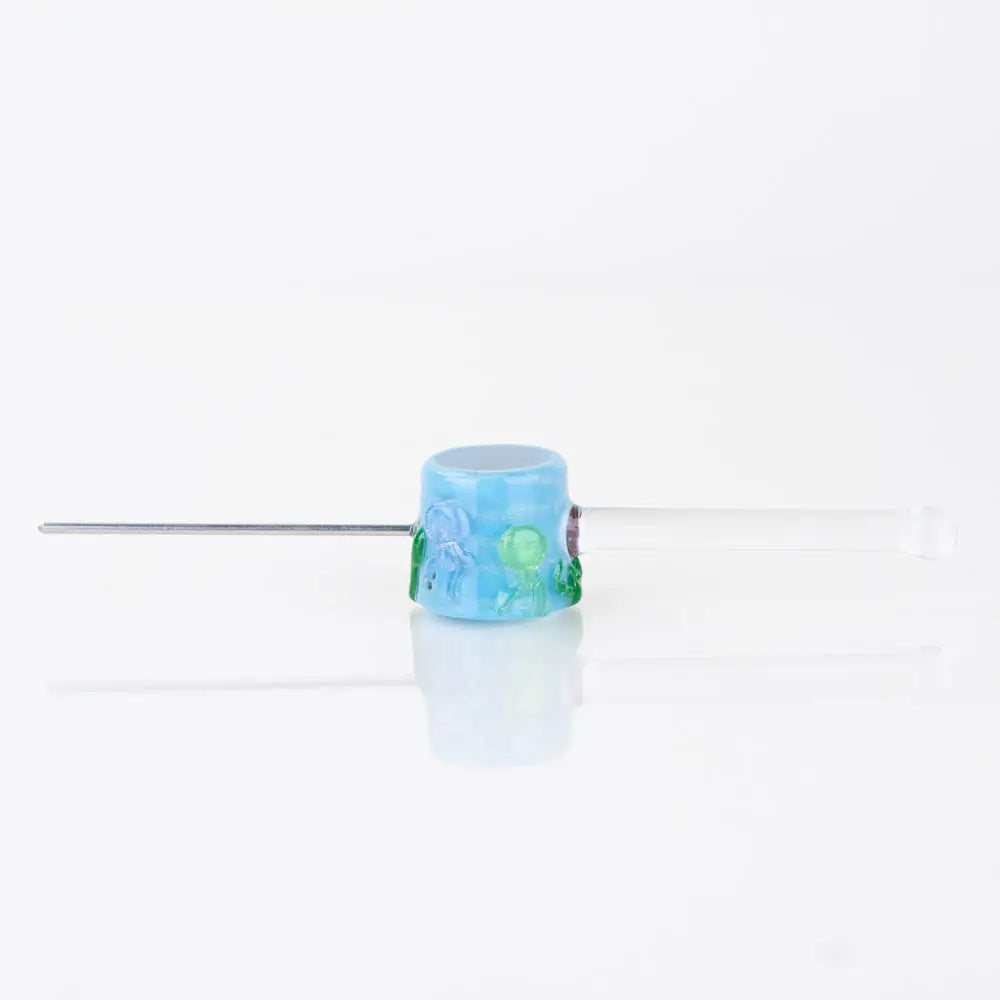 Empire Glassworks Poker Wand Under the Sea translucent glass hand pipe