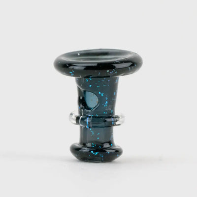 Empire Glassworks Proxy Glass Joystick Black Nebula with blue sparkles