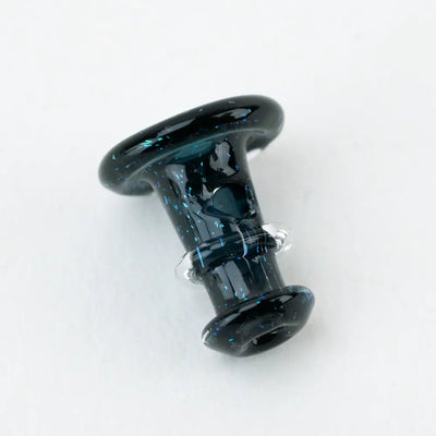 Sleek dark teal Empire Glassworks Proxy Glass Joystick Black Nebula pipe