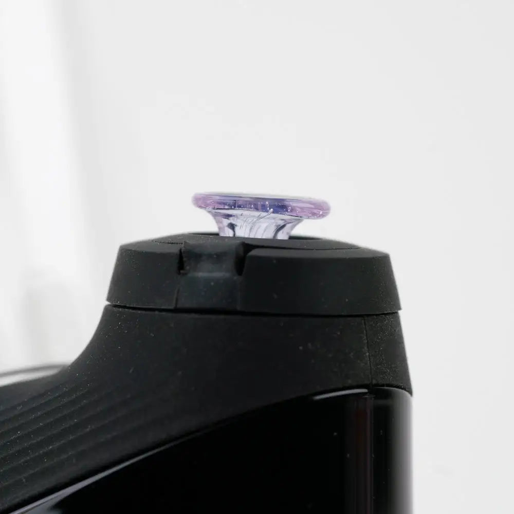 Empire Glassworks proxy glass joystick in pink slyme for Puffco Proxy with black bottle and purple cap