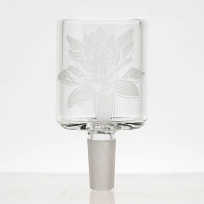 Empire Glassworks Puffco Proxy 14mm male attachment with etched lotus banger