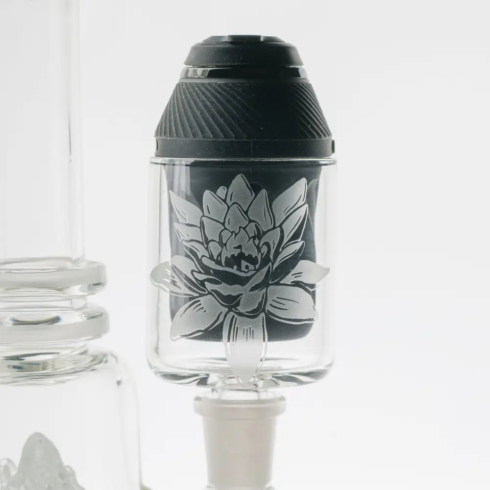 Empire Glassworks Puffco Proxy Attachment 14mm clear bong chamber with lotus design